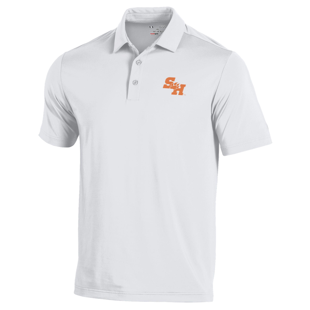  Sam Houston State Bearkats Under Armour Performance Playoff Polo - White
